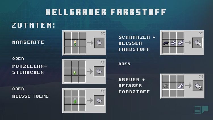 Wie Macht Man Weißen Farbstoff In Minecraft Farbstoffe in Minecraft | GPORTAL