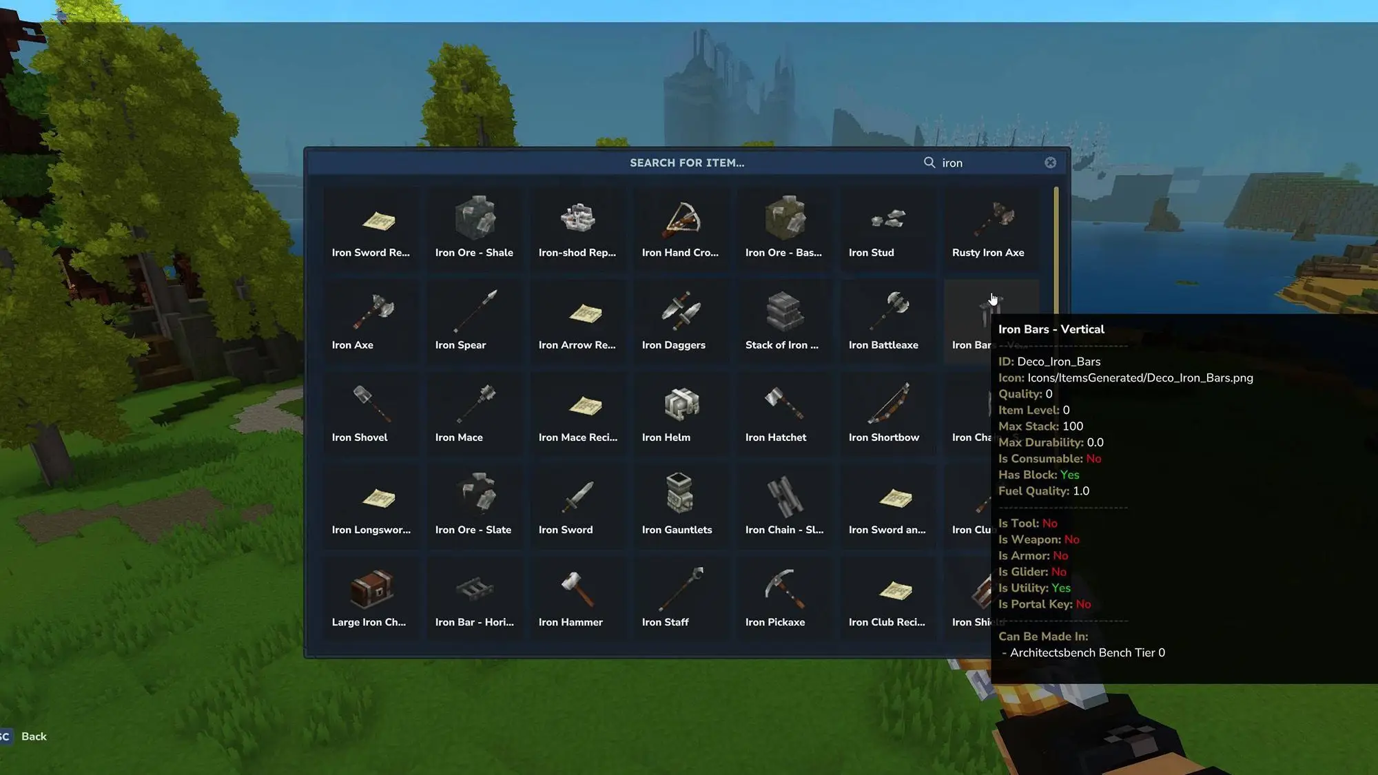 Hytale Mod Advanced Item Info