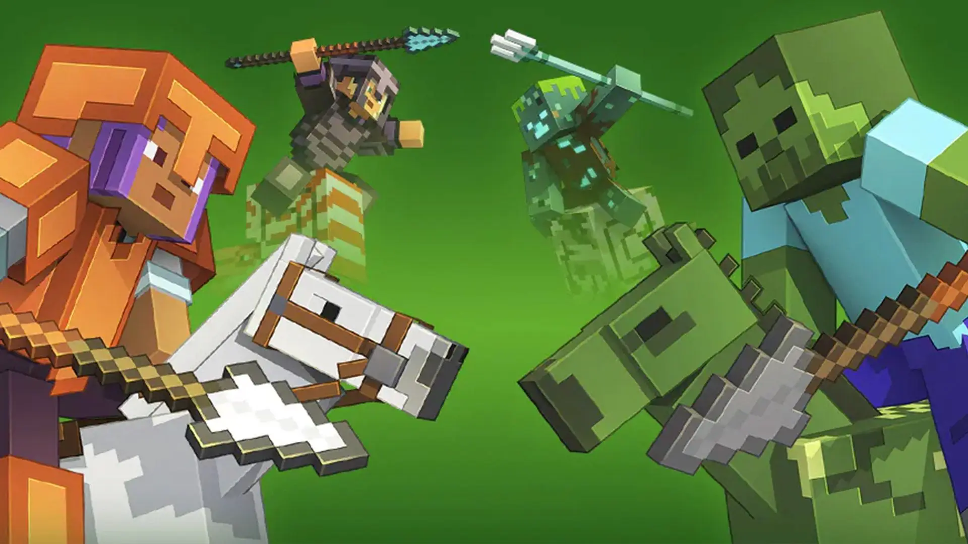 Minecraft “Mounts of Mayhem”: Saddle up and dive into adventure Background