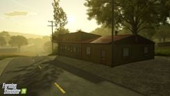 small house along a street