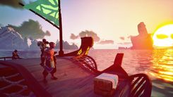 Sailing through the ocean