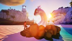 Snake like spirit with player