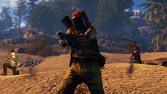 Rust Hazmat suit fighting