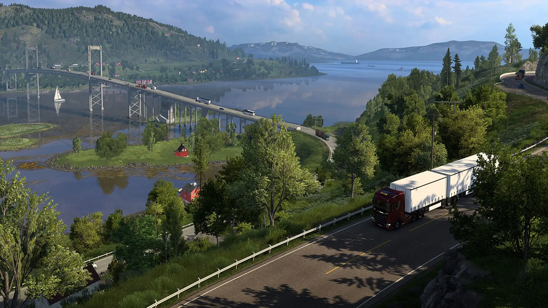 Head to the icy north with Euro Truck Simulator 2 Background
