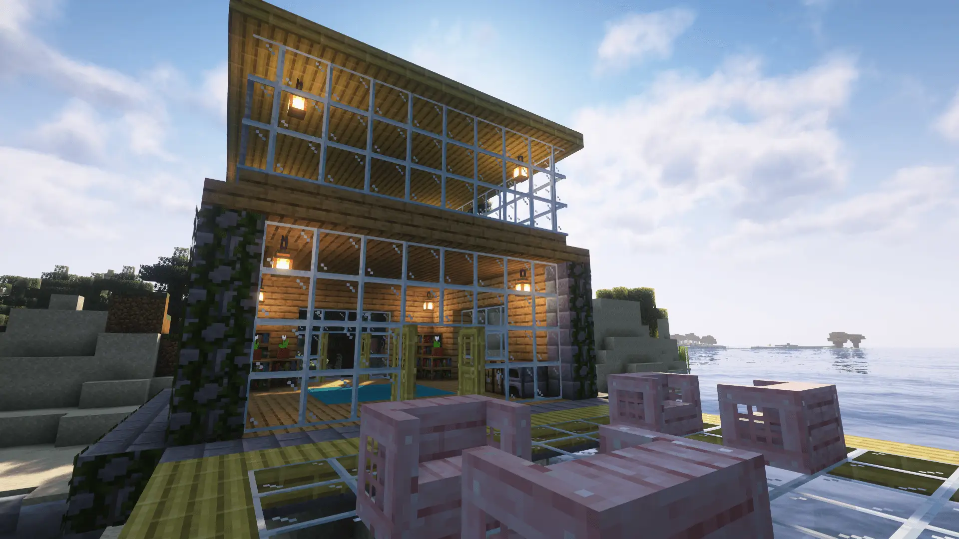 Minecraft Beach House: Better than a Vacation! Background