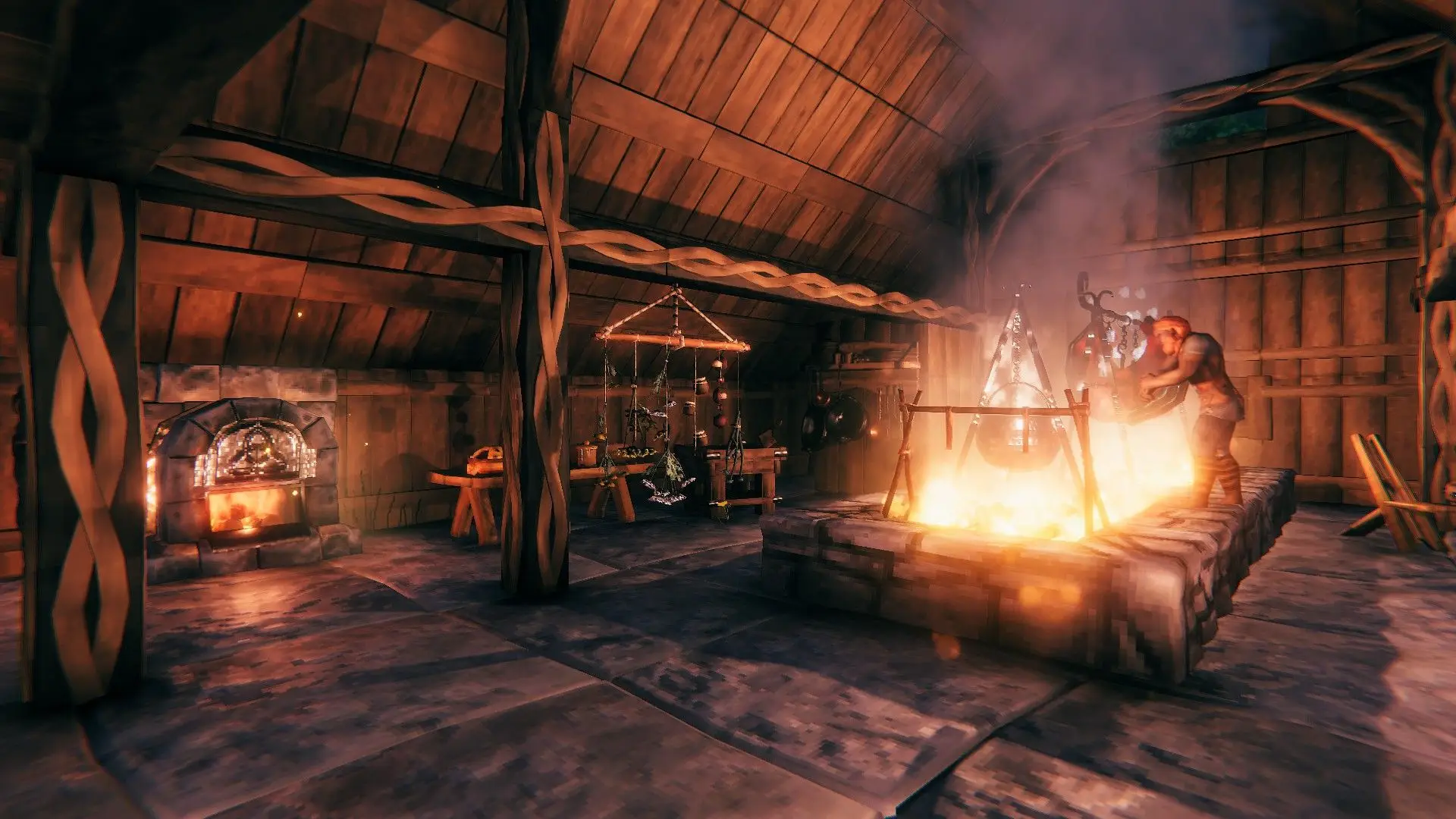valheim cozy house interiour